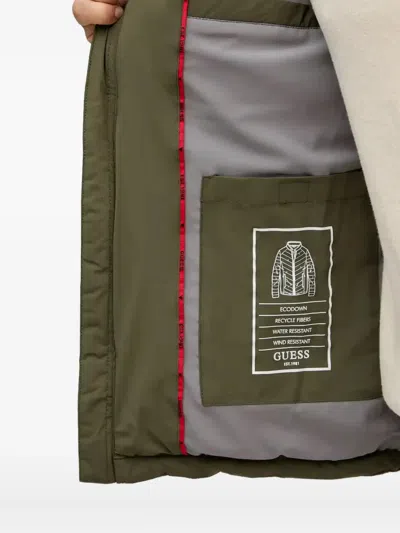 Guess Usa Chevron-padded Jacket In Green