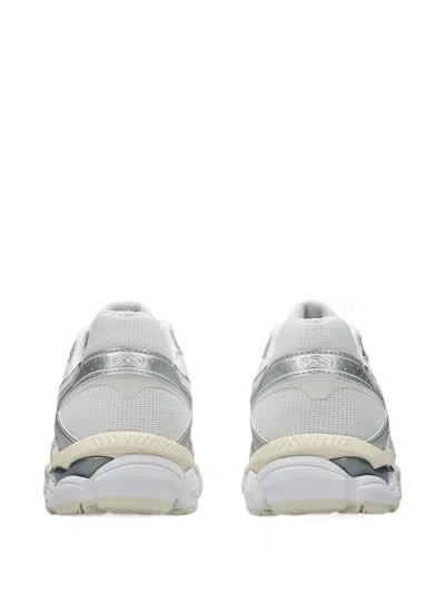 Asics Cumulus 16 White Tech Fabric Blend Sneakers In Multi