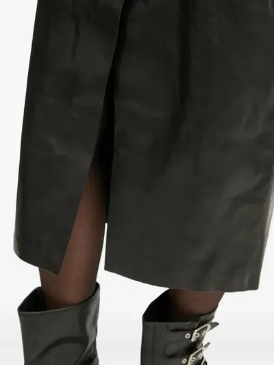 Iro Penelope Front-slit Midi Dress In Black