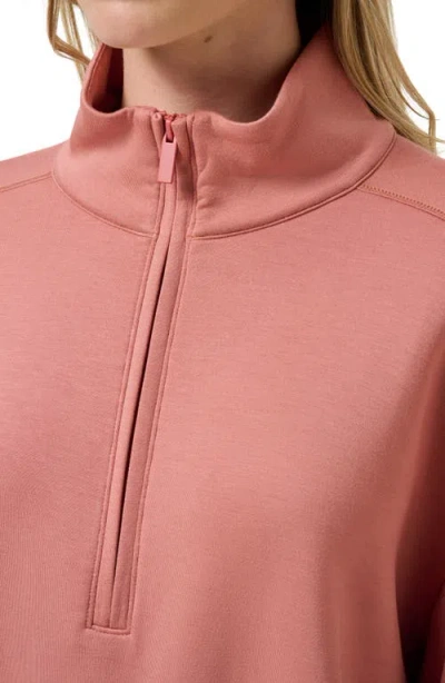 Travismathew Skyloft Soft Echo Half Zip Pullover In Pink