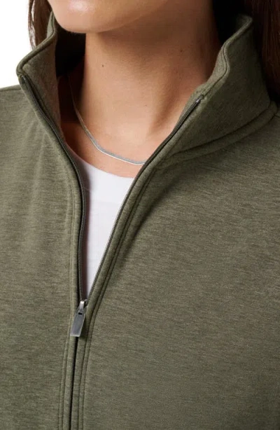 Travismathew Cloud Half Zip Pullover In Green