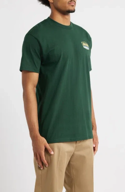 Brixton Regal Graphic T-shirt In Green