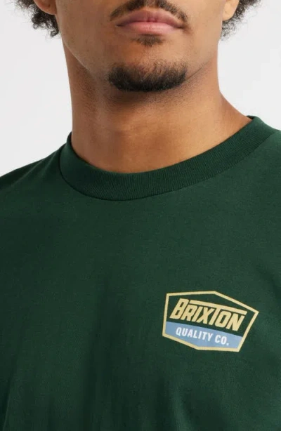 Brixton Regal Graphic T-shirt In Green