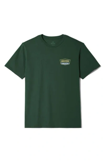 Brixton Regal Graphic T-shirt In Green