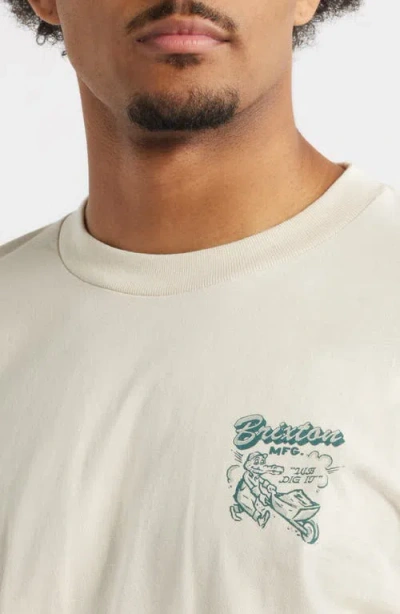 Brixton Dig It Graphic T-shirt In White
