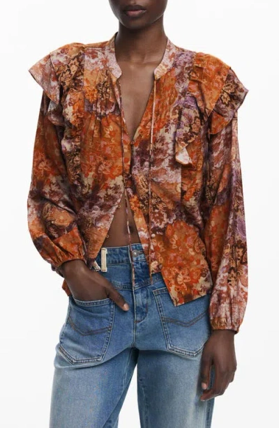 Desigual Paisley Button-up Shirt In Multi