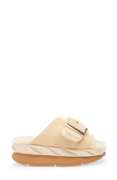 4ccccees Mellow Laze Platform Slide Sandal In Nude