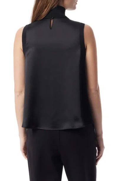 Do By Dee Ocleppo Rory Turtleneck Satin Shell Top In Black