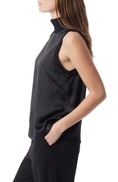 Do By Dee Ocleppo Rory Turtleneck Satin Shell Top In Black