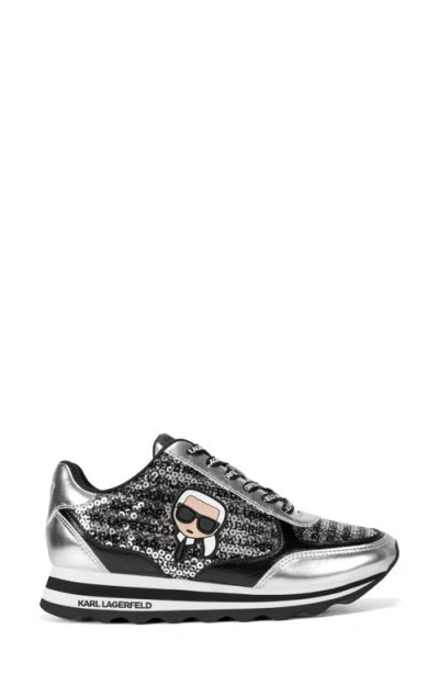 Karl Lagerfeld Paris Meade Platform Sneaker In Black