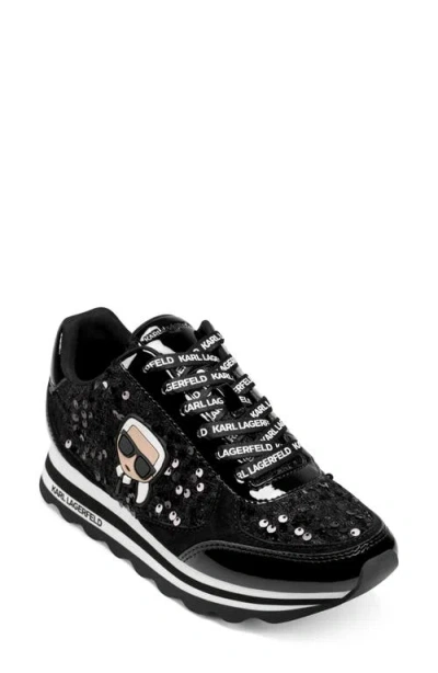 Karl Lagerfeld Women's Meade Lace-up Sneakers In Black