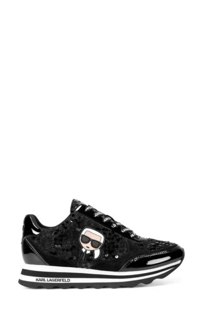 Karl Lagerfeld Women's Meade Lace-up Sneakers In Black