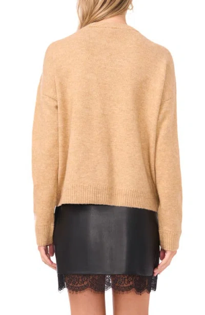 Vince Camuto Paillette Crewneck Sweater In Gold