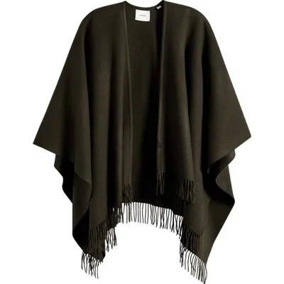 Vince Wool & Cashmere Ruana In Brown