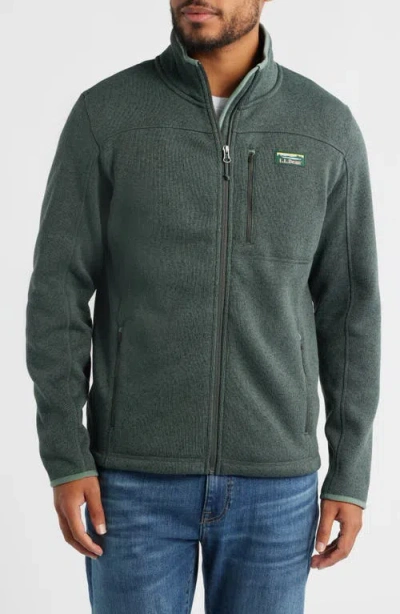 L.l.bean Sweater Fleece Jacket In Green