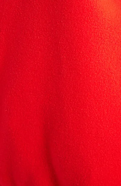 L.l.bean Classic Fleece Half Snap Pullover In Red