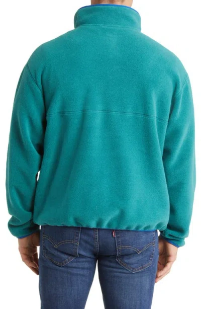 L.l.bean Classic Fleece Half Snap Pullover In Blue