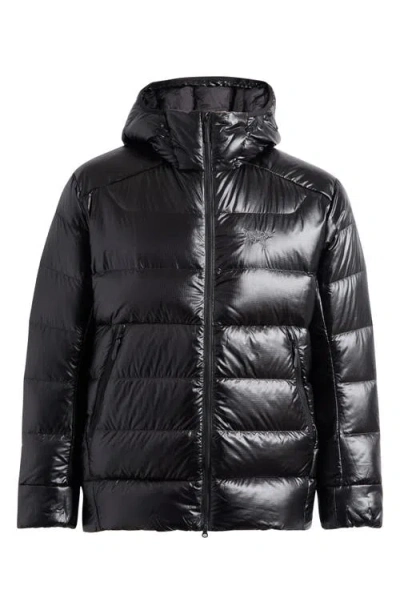 Arc'teryx Cerium Sv Hooded Puffer Down Jacket In Black
