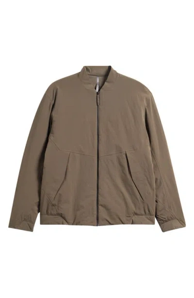 Arc'teryx Diode Water Repellent Insulated Bomber Jacket In Brown
