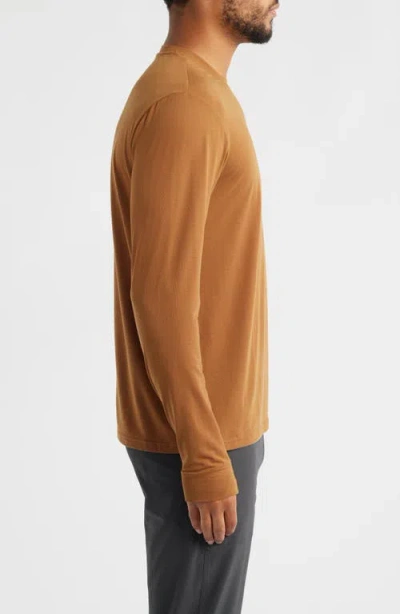 Free Fly Elevate Long Sleeve Performance Top In Brown