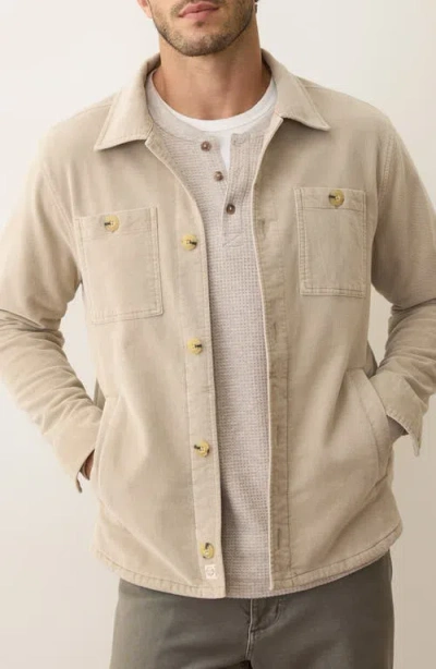 Marine Layer Max Brushed Overshirt In Neutral