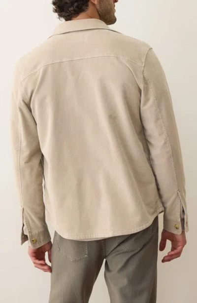 Marine Layer Max Brushed Overshirt In Neutral