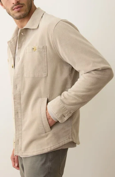 Marine Layer Max Brushed Overshirt In Neutral