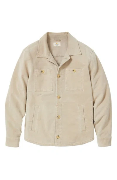 Marine Layer Max Brushed Overshirt In Neutral