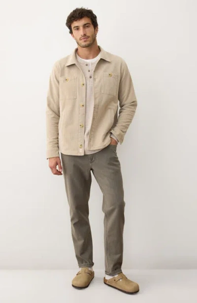 Marine Layer Max Brushed Overshirt In Neutral
