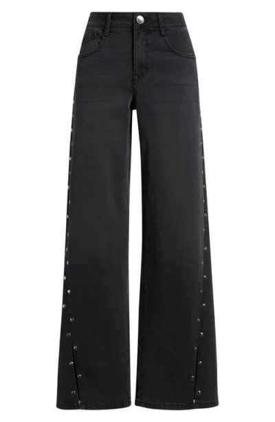 Wit & Wisdom Slit & Studs Jeans In Black