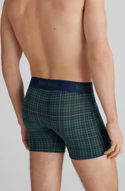 Tommy John Second Skin 4-inch Boxer Briefs In Green