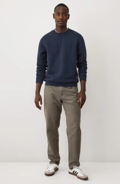 Marine Layer Corbet Vertical Quilted Sweatshirt In Blue