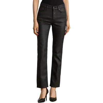 Ralph Lauren Women's Coated Straight Ankle Jeans In Black