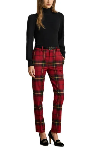 Ralph Lauren Womens Plaid Cropped Pants 0p 18 In Multi