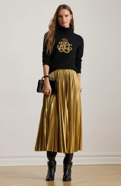 Ralph Lauren Women's Pleated Skirt In Gold