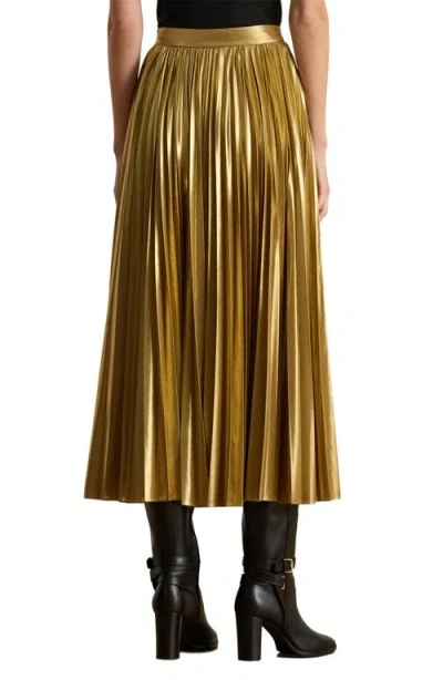 Ralph Lauren Women's Pleated Skirt In Gold