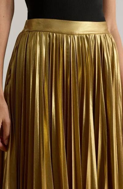 Ralph Lauren Women's Pleated Skirt In Gold