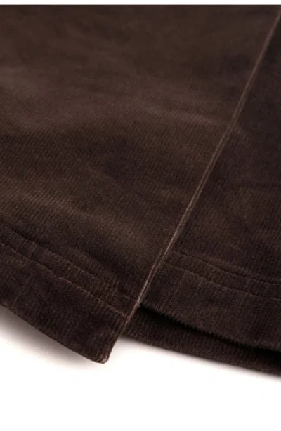 Next Corduroy Faux Wrap Miniskirt In Brown