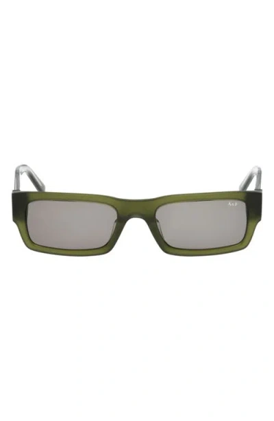 Abercrombie & Fitch 54mm Rectangular Sunglasses In Green
