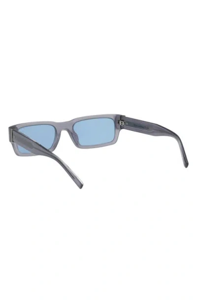 Abercrombie & Fitch 54mm Rectangular Sunglasses In Blue