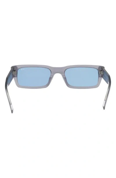 Abercrombie & Fitch 54mm Rectangular Sunglasses In Blue