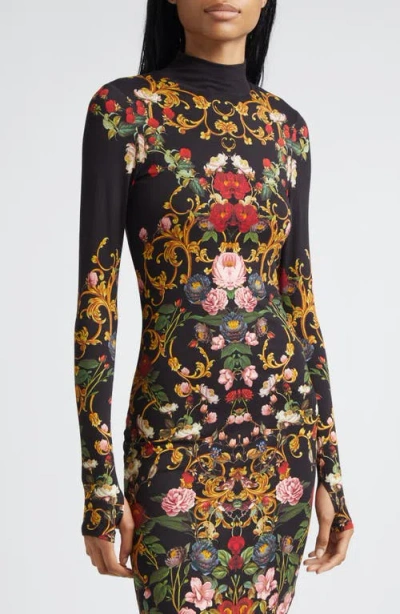 Alice And Olivia Alice + Olivia Delora Long Dress In Black