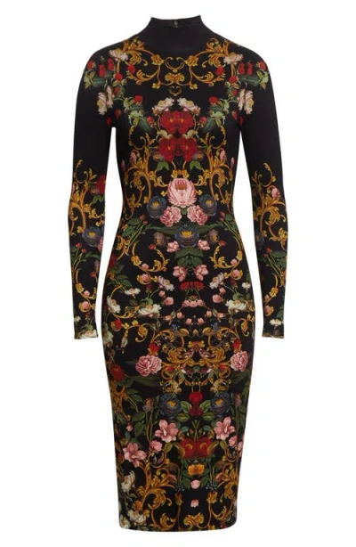 Alice And Olivia Alice + Olivia Delora Long Dress In Black