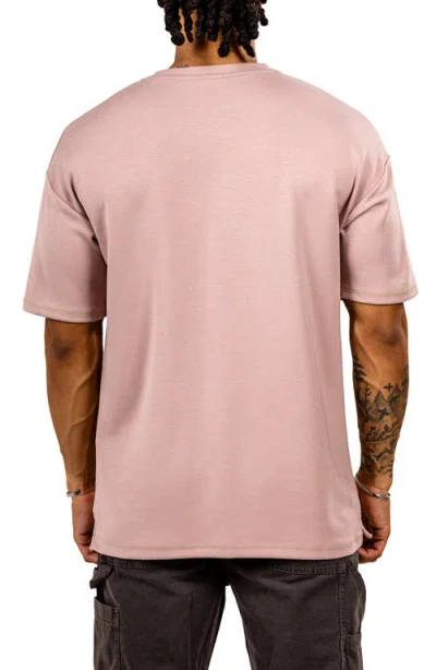 Maceoo Ascensionsolie 0100 Brown Crewneck T-shirt In Pink