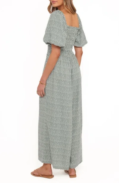Petal And Pup Petal & Pup Bethany Smocked Wide Leg Jumpsuit In Multi