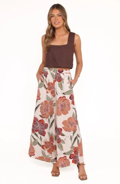 Petal And Pup Petal & Pup Bertha Floral Print Wide Leg Pants In Multi