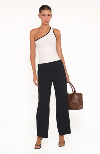 Petal And Pup Petal & Pup Clark Wide Leg Crepe Pants In Black