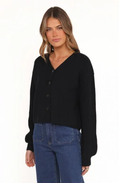 Petal And Pup Petal & Pup Sybil V-neck Cardigan In Black