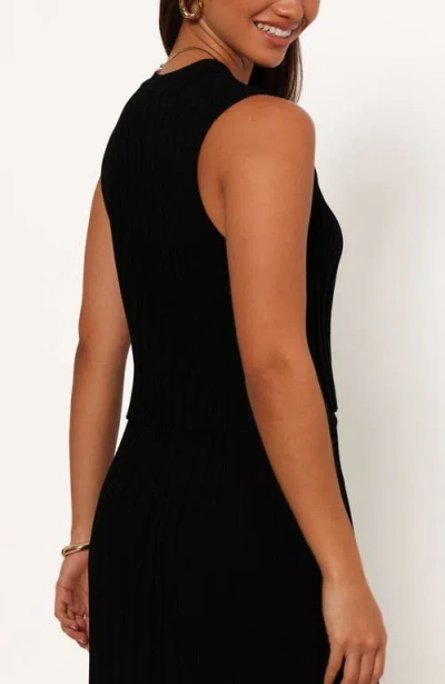 Petal And Pup Petal & Pup Carson Sleeveless Knit Top In Black