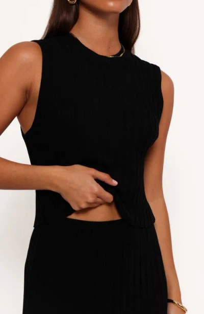 Petal And Pup Petal & Pup Carson Sleeveless Knit Top In Black